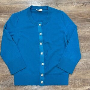 Kate Spade wool cashmere jeweled cardigan sweater